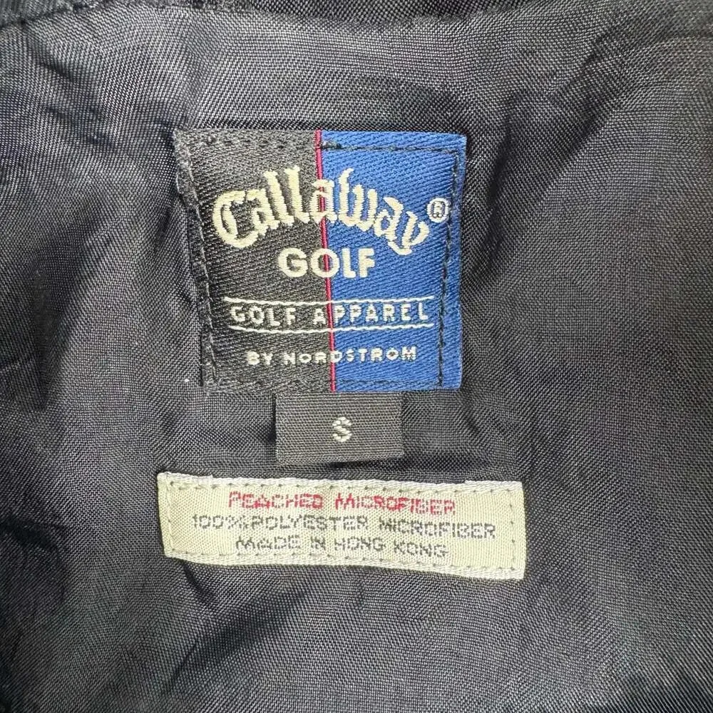 Callaway Golf Peached Microfiber Quilted Zip Up Vest